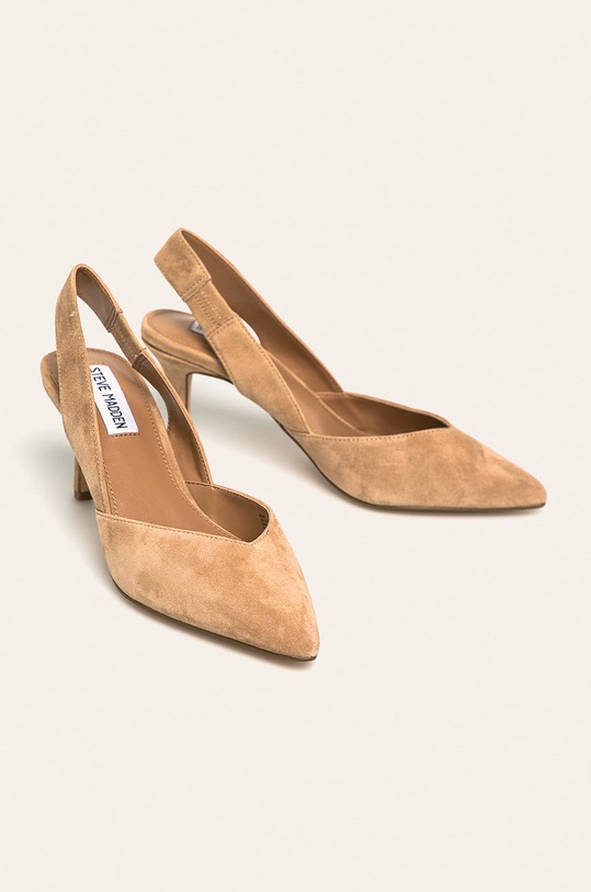 Steve Madden - Kožené lodičky Monet SM11000931 hnedá SS20