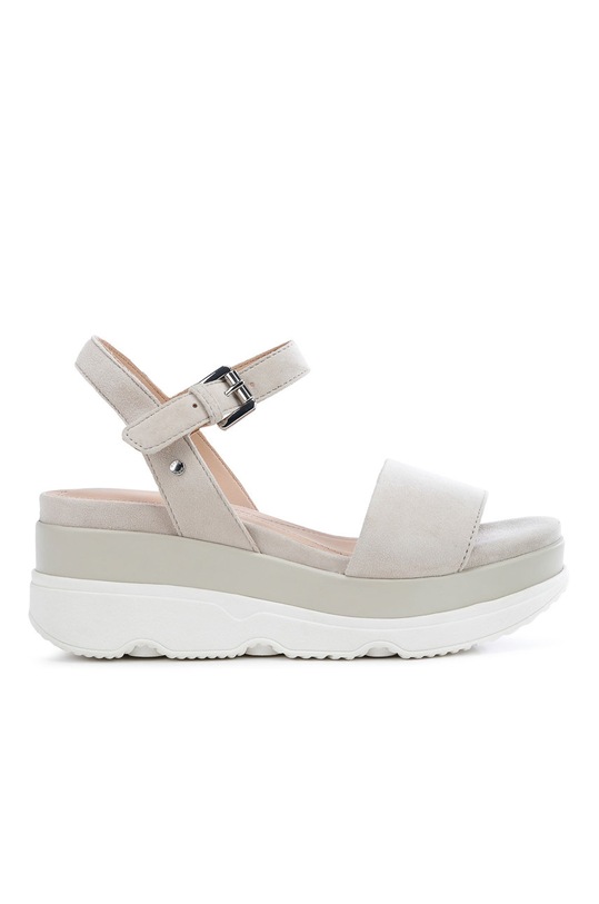 Geox - Kožne sandale ostalo bež D02HBC.00021