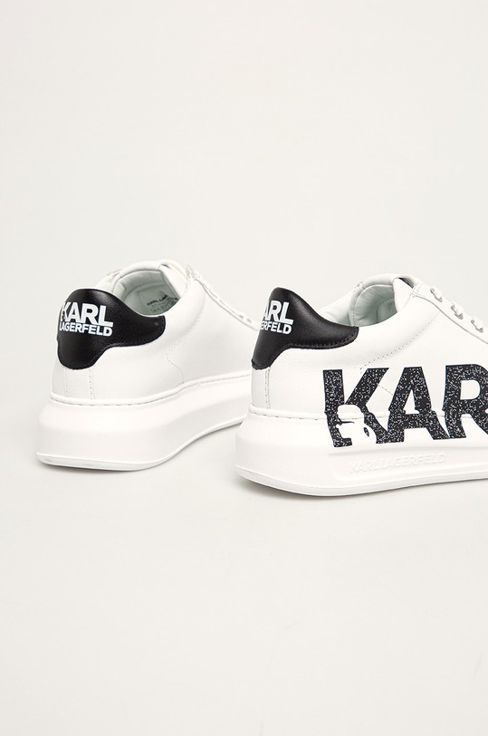 Încălțăminte Karl Lagerfeld - Ghete de piele KL62523 alb