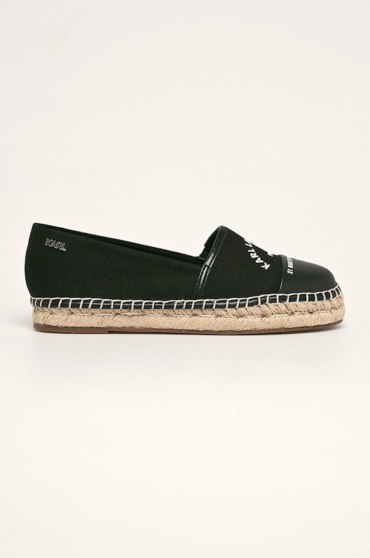 Karl Lagerfeld - Espadrilky textilný čierna KL80108