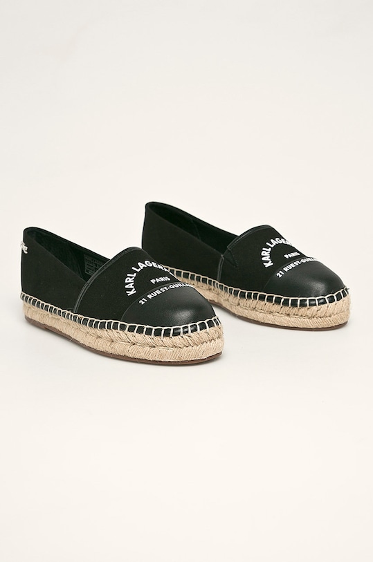 Karl Lagerfeld - Espadrilky KL80108 čierna SS20