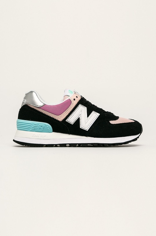 New Balance - Cipő WL574SOS nappa bőr fekete WL574SOS