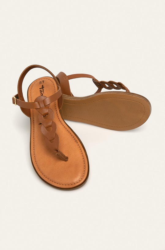 Tamaris - Sandały skórzane brązowy 1.1.28181.34.455