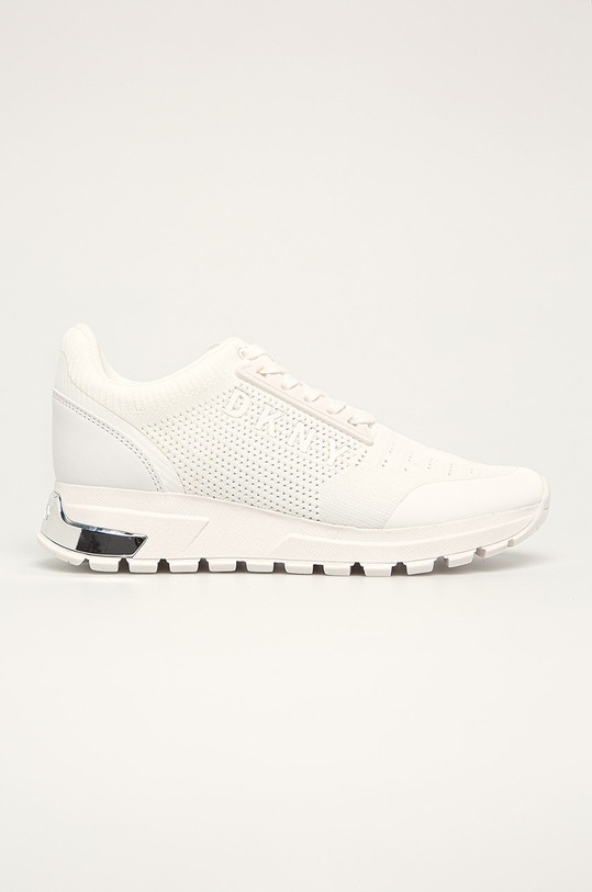 Dkny - Buty K1033411 imitacja skóry licowej biały K1033411