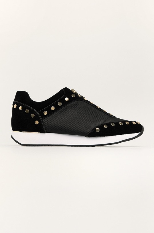 Dkny - Buty K1077821 imitacja zamszu czarny K1077821