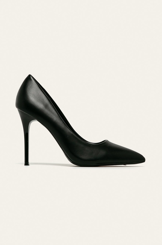 Glamorous - Lodičky imitácia kože čierna FW7364