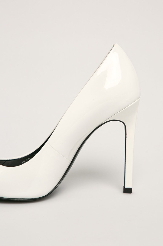 Boty Calvin Klein - Kožené lodičky R8712 bílá