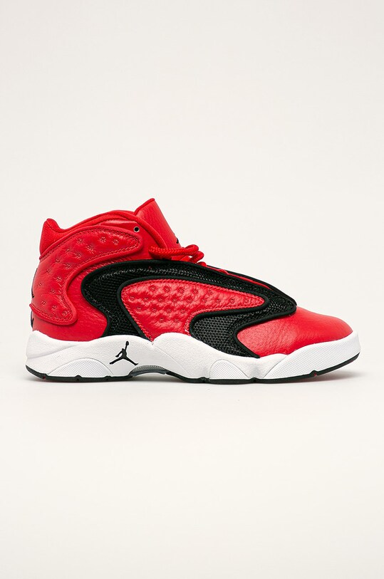 Jordan - Boty Air Jordan OG přírodní kůže červená 133000