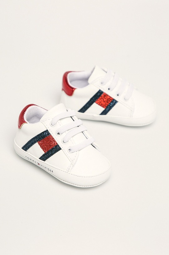 Tommy Hilfiger - Detské topánky T0A4.30595 biela SS20