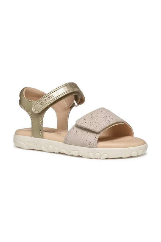 Dječje sandale Geox imitacija zrnate kože bež J028ZA.007NF.24.27