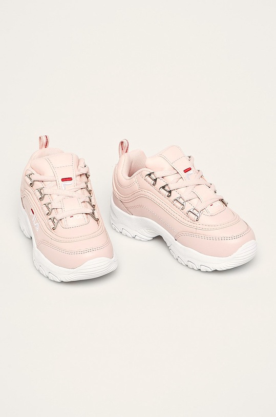 Fila - Buty dziecięce Strada low kids 1010781 różowy SS23