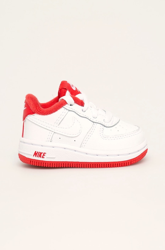 Nike Kids - Dětské boty Force 1 imitace kůže bílá CU0815