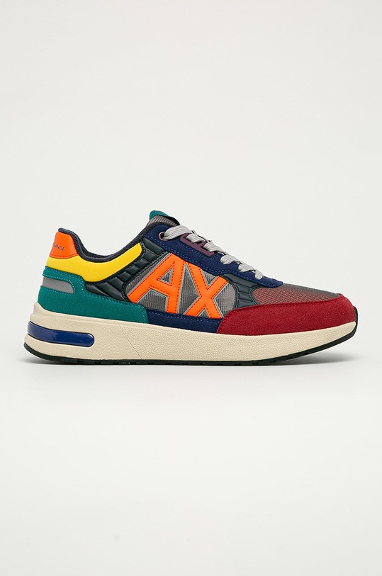 Armani Exchange - Boty XUX052.XV205 imitace semiše námořnická modř XUX052.XV205