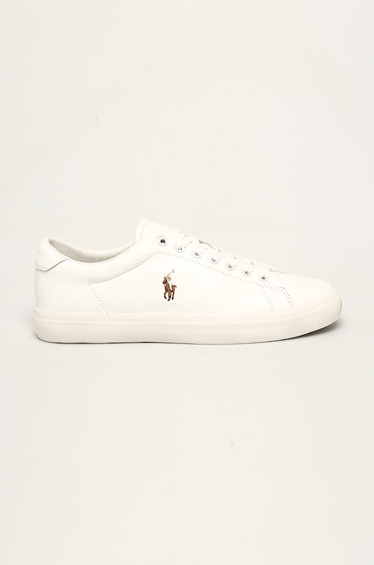 Polo Ralph Lauren - Buty skórzane Longwood płaska biały 816785025004