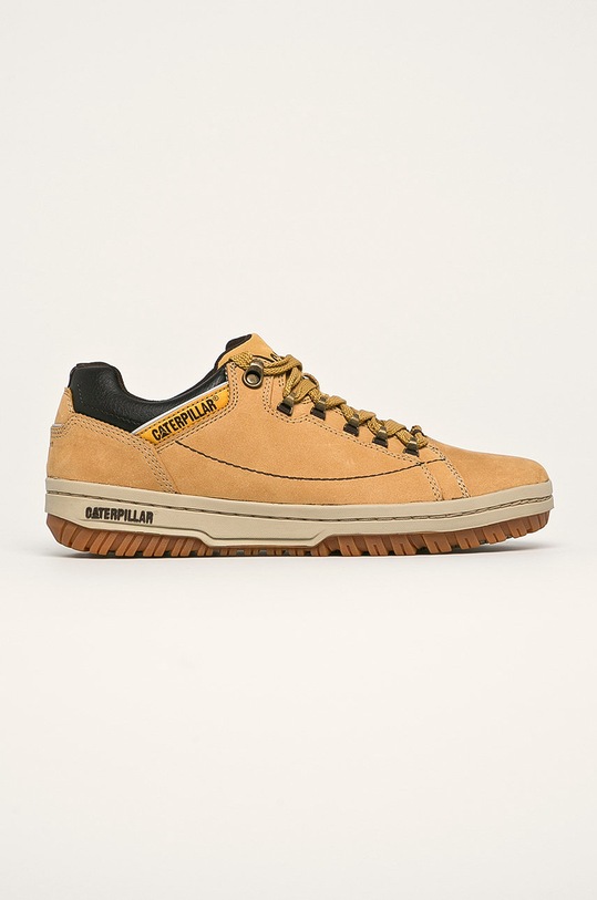 Caterpillar scarpe in pelle pelle fiore giallo P711588