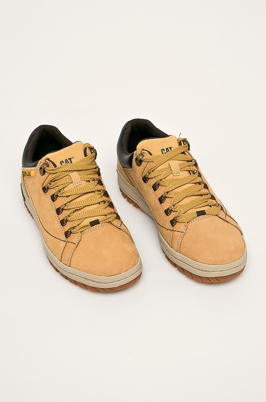 Caterpillar scarpe in pelle P711588 giallo SS21