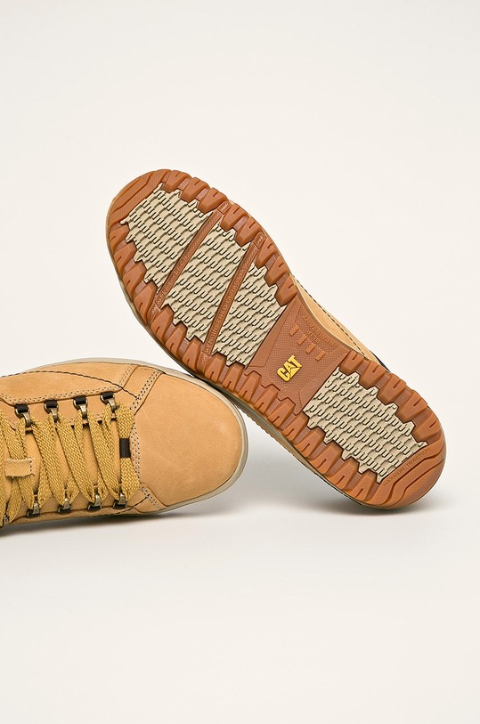 Caterpillar scarpe in pelle giallo P711588
