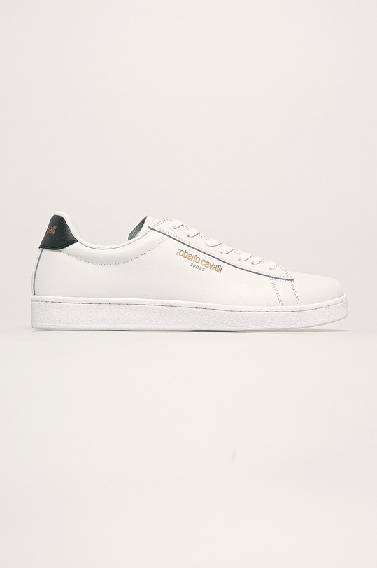 Roberto Cavalli Sport - Kožené boty bílá KYX05Y.FT039