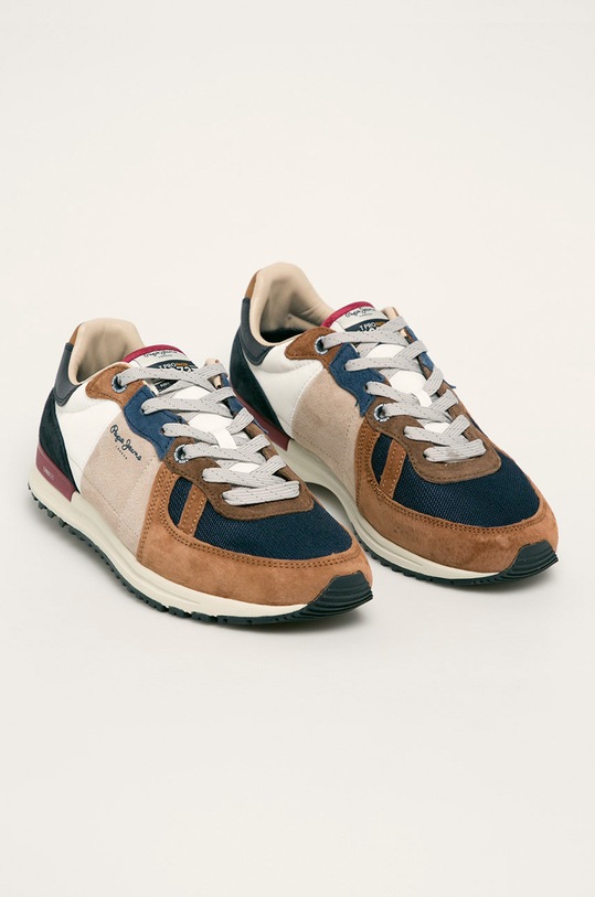 Pepe Jeans - Pantofi Tinker Pro Summerland PMS30617 maro SS20