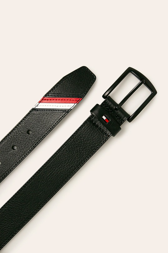 Tommy Hilfiger - Kožený pásek AM0AM05704 černá SS20