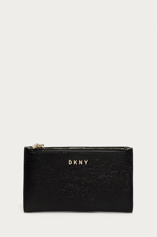 Kožená peněženka Dkny přírodní kůže černá R92Z3C08