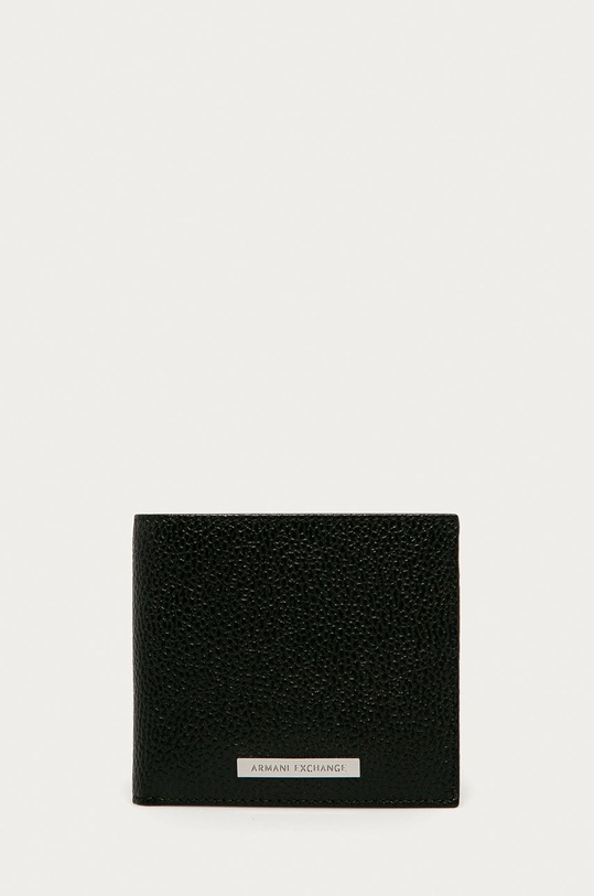 Kožená peněženka Armani Exchange přírodní kůže hnědá 958098.CC206