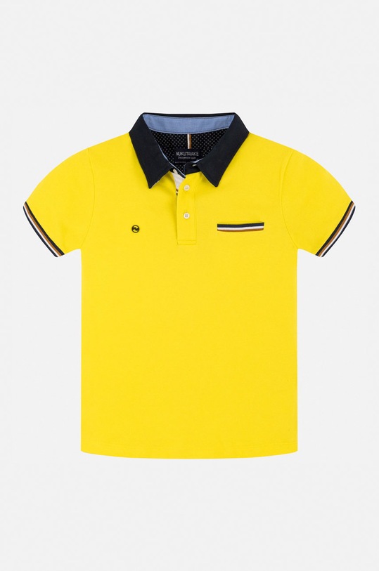Mayoral - Tricou polo copii 128-172 cm 6139.7C.JUNIOR galben SS20