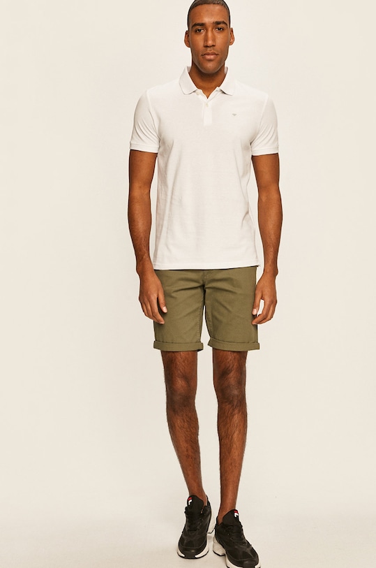 Tom Tailor Denim - Pánske polo tričko 1016502 biela AA00