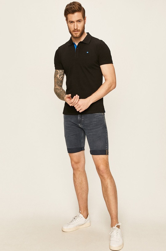 Tom Tailor Denim - Polo 1016502 czarny AA00