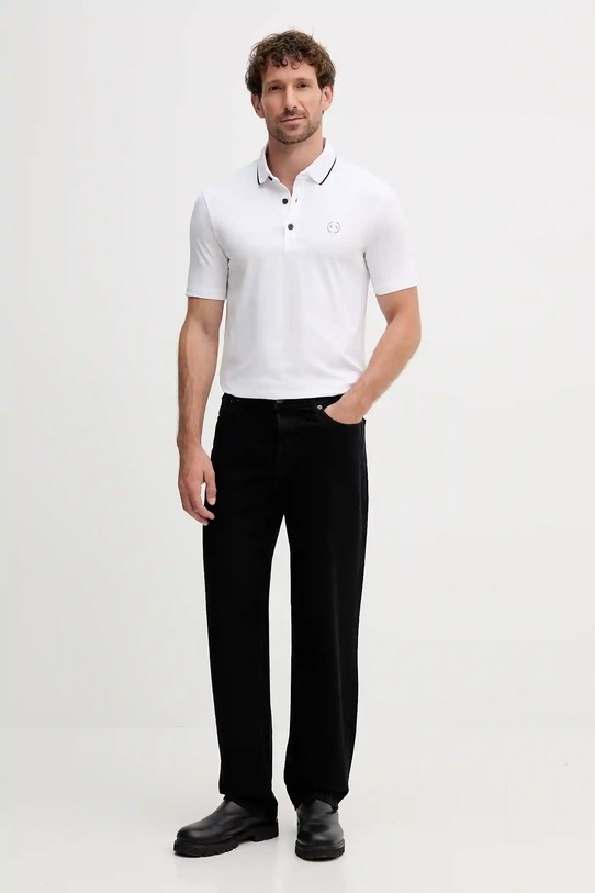 Armani Exchange - Pánske polo tričko 8NZF70.Z8M9Z biela AA00