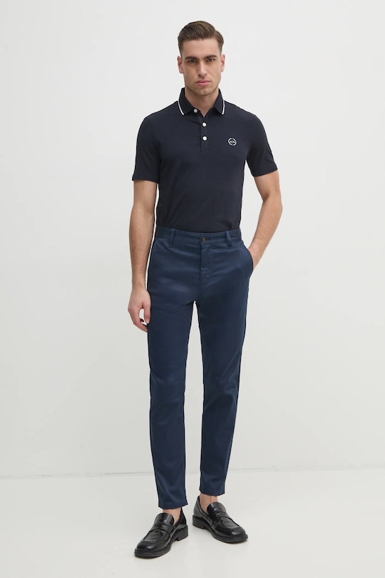 Armani Exchange - Tricou Polo 8NZF70.Z8M9Z bleumarin AA00