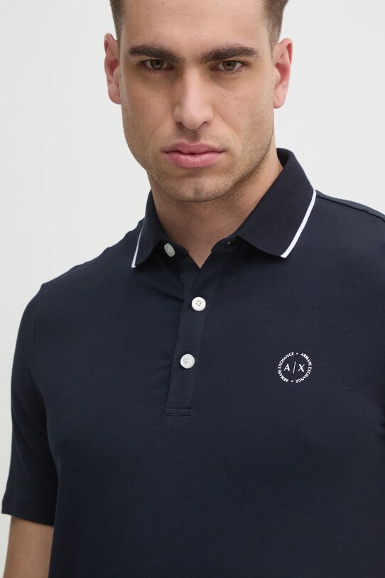 Armani Exchange - Tricou Polo bleumarin 8NZF70.Z8M9Z
