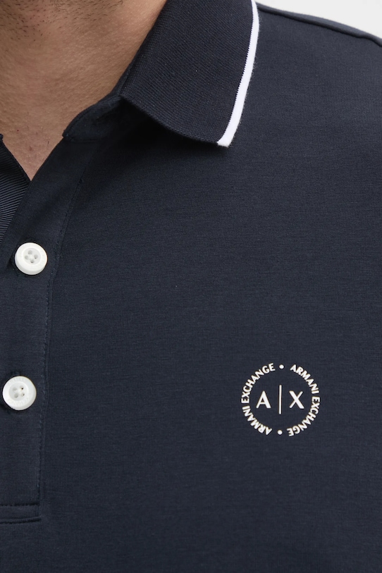 Armani Exchange - Tricou Polo 8NZF70.Z8M9Z bleumarin