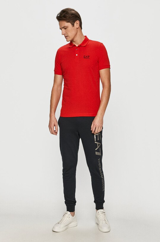 Polo majica EA7 Emporio Armani 8NPF04.PJM5Z crvena AA00