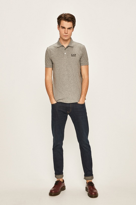 Polo tričko EA7 Emporio Armani 8NPF04.PJM5Z šedá AA00