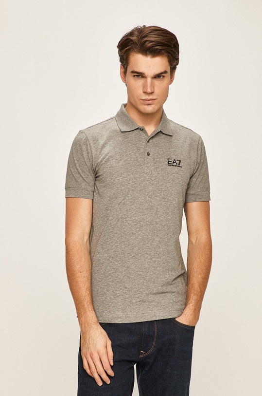 EA7 Emporio Armani Tricou Polo gri 8NPF04.PJM5Z
