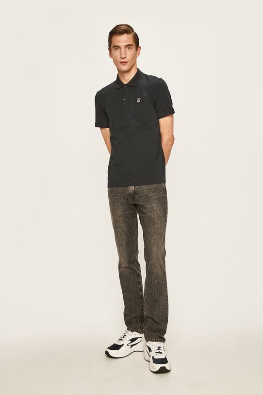 EA7 Emporio Armani - Polo 8NPF93.PJ03Z 8NPF93.PJ03Z granatowy AA00