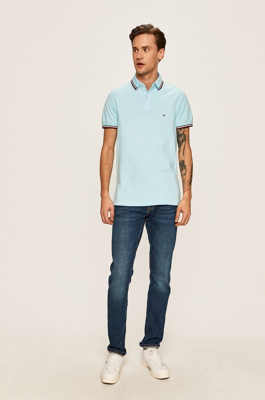 Tommy Hilfiger - Polo MW0MW13080 MW0MW13080 niebieski AA00