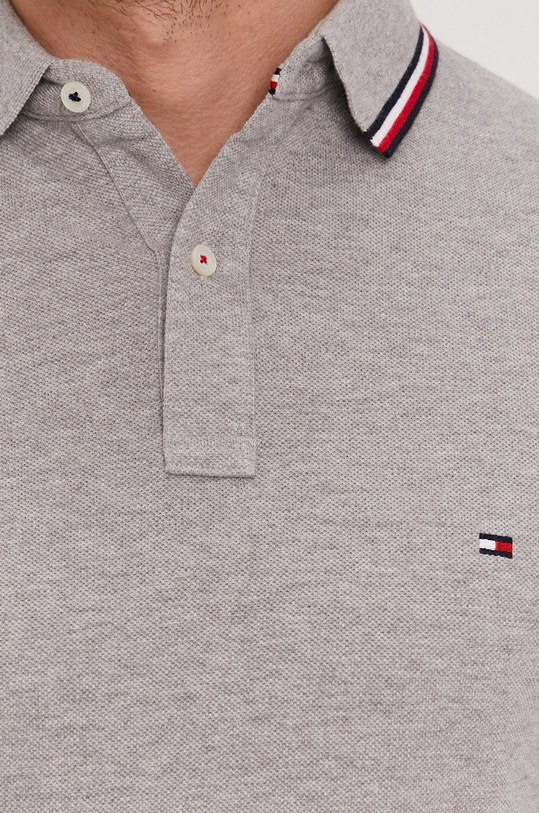 Polo tričko Tommy Hilfiger MW0MW13080 šedá