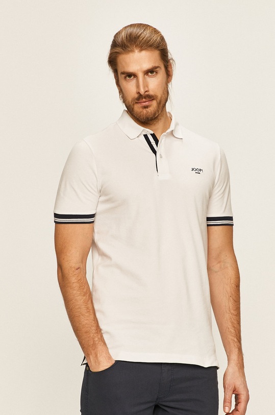 Joop! - Pánske polo tričko jednofarebný biela 30019674
