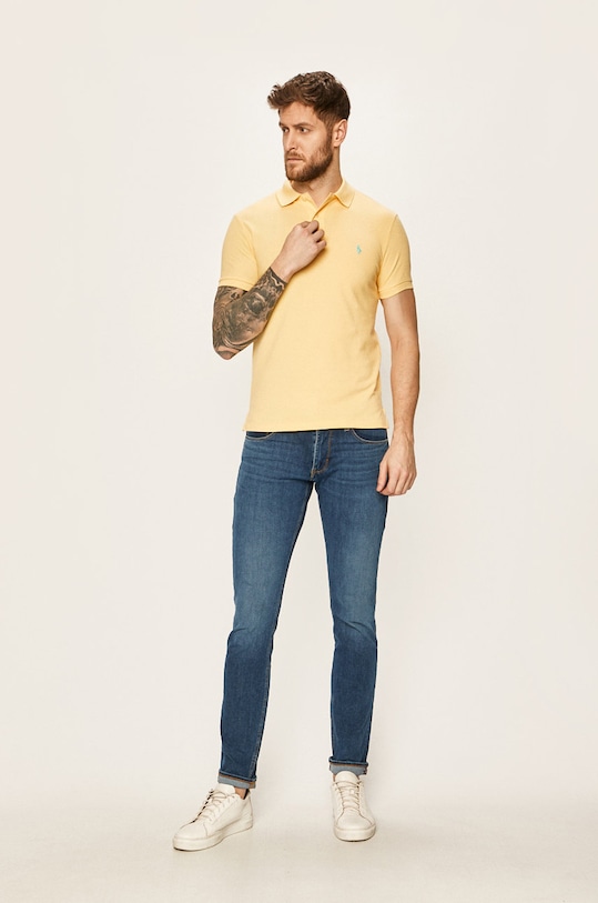 Polo Ralph Lauren - Pánske polo tričko 710795080003 žltá SS20