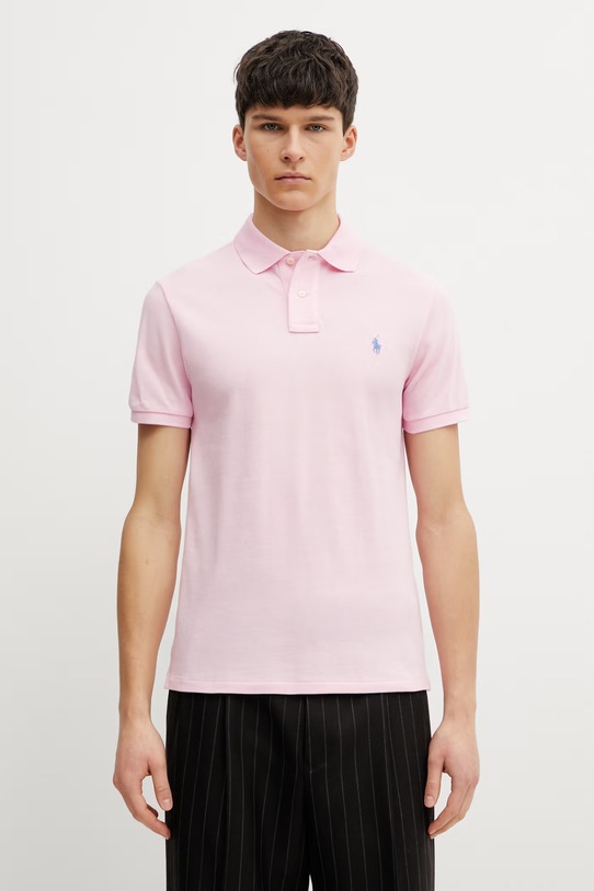 Polo Ralph Lauren - Polo 710795080004 gładkie różowy 710795080004