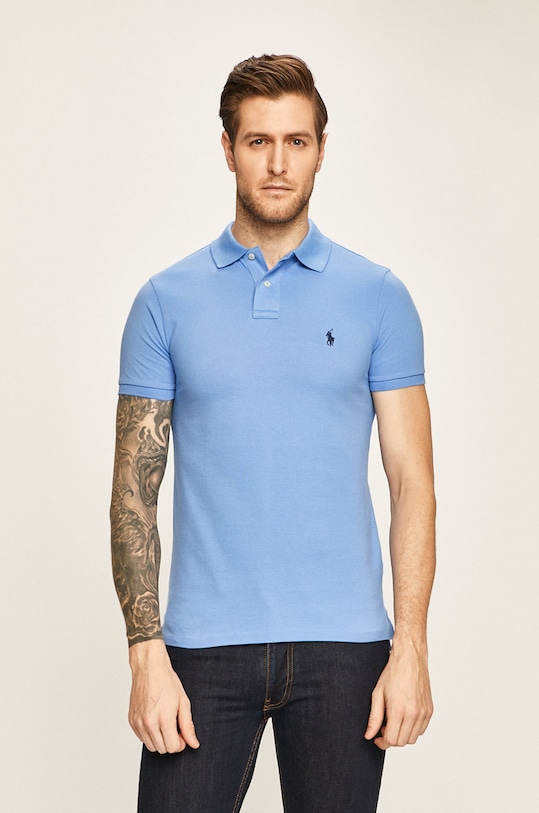 Polo Ralph Lauren - Πόλο βαμβάκι μπλε 710795080015