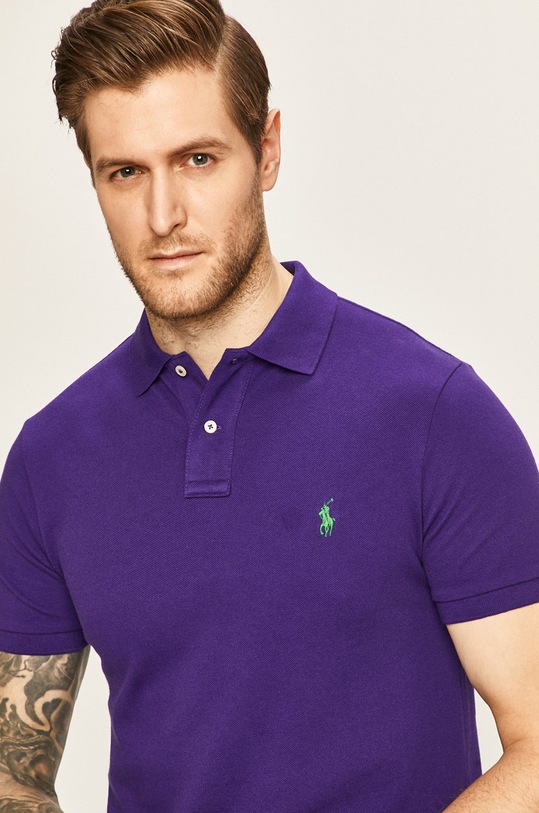 Polo Ralph Lauren - Polo 710795080028 fioletowy 710795080028