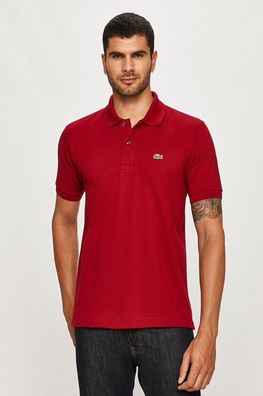Polo tričko Lacoste bavlna burgundské L1212....