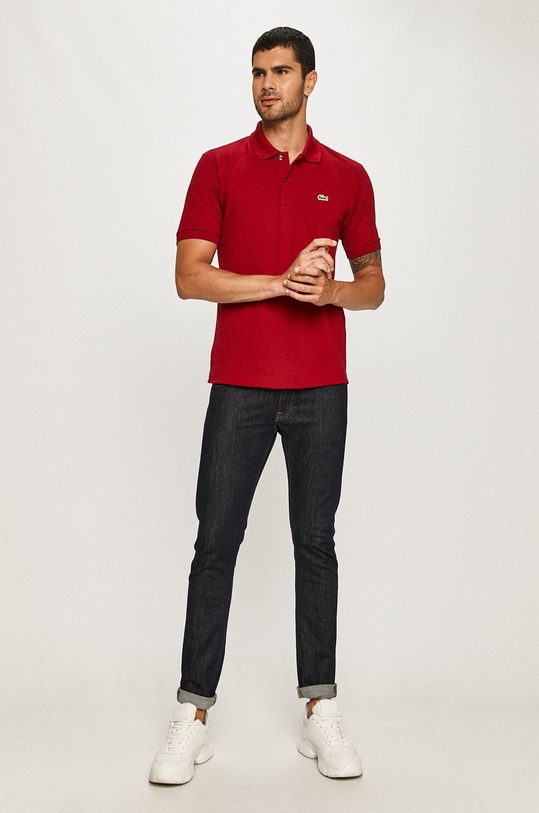 Polo tričko Lacoste L1212.... burgundské SS25