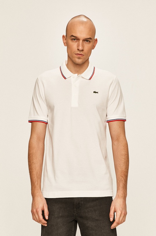 Lacoste - Pánske polo tričko biela YH7900