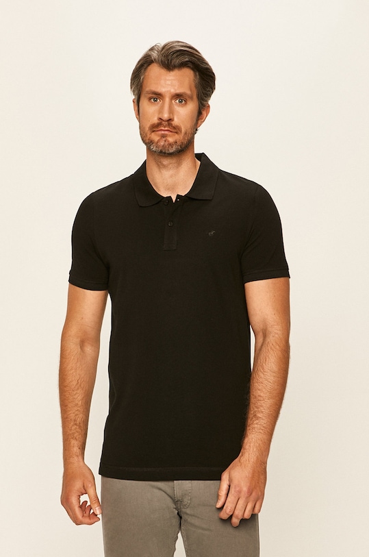Mustang - Polo bawełna czarny 1008810.4142