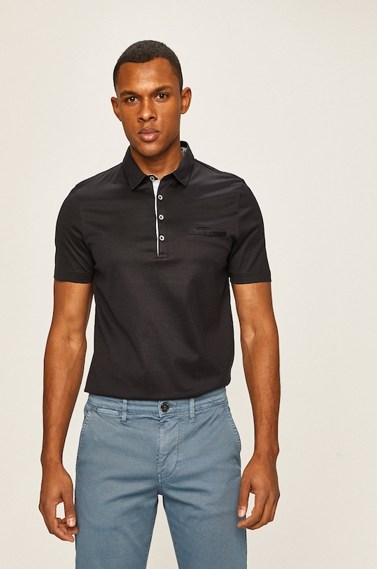 Pierre Cardin - Pánske polo tričko jednofarebný tmavomodrá 1252.3000.52704