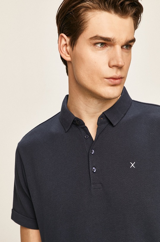 Clean Cut Copenhagen - Polo aplikacja granatowy CC1341.Navy
